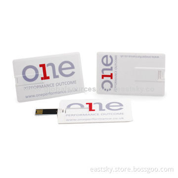 Custom Name Card Style USB Drive, Full Colorful Logo Imprinting, USB2.0 Host Interface